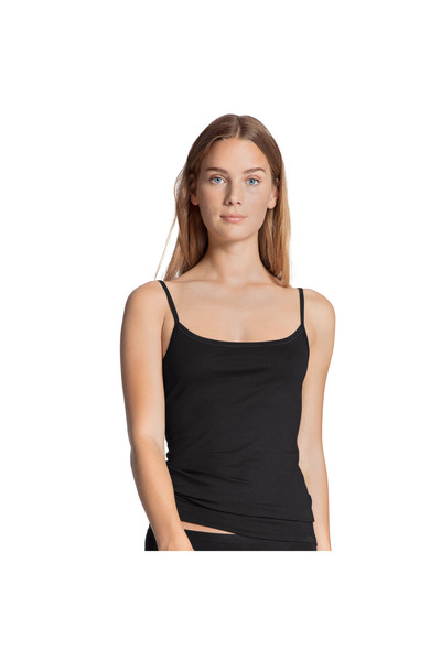 Calida Damen Spaghettitop, 2er Pack - Natural Comfort, Unterhemd, Top, Jersey, einfarbig