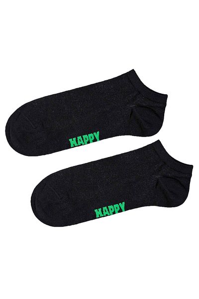Happy Socks Unisex Sneaker-Socken, 3er Pack - Solid Socks Low, Baumwollmischung, einfarbig
