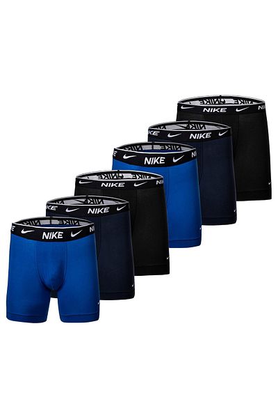 Nike Herren Boxer Shorts, 6er Pack - Boxers, Cotton Stretch, einfarbig
