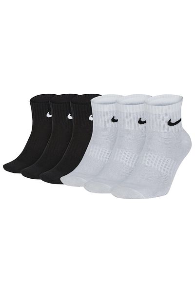 Nike Unisex 6er Pack Sportsocken - Everyday, Lightweight No Show Ankle, einfarbig
