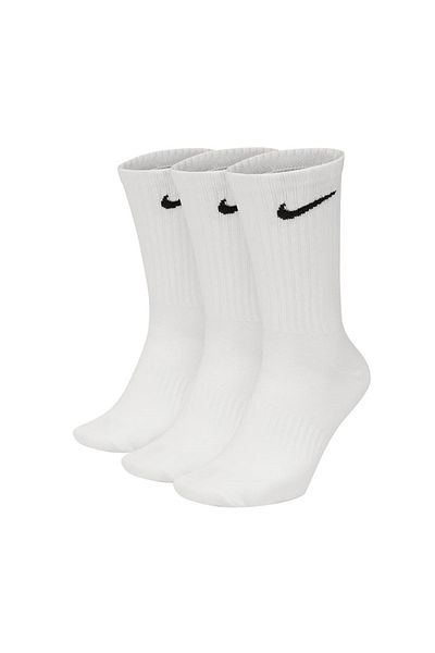 Nike Unisex Tennissocken, 3er Pack - Cushioned - Training Crew Socks, einfarbig, Logo