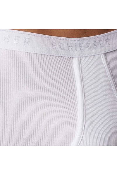Schiesser Herren Slip 2er Pack - Original Doppelripp, Classic, Baumwolle, Eingriff