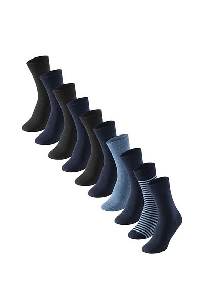 Schiesser Herren Socken - Bluebird, 10er Pack, Baumwollmix