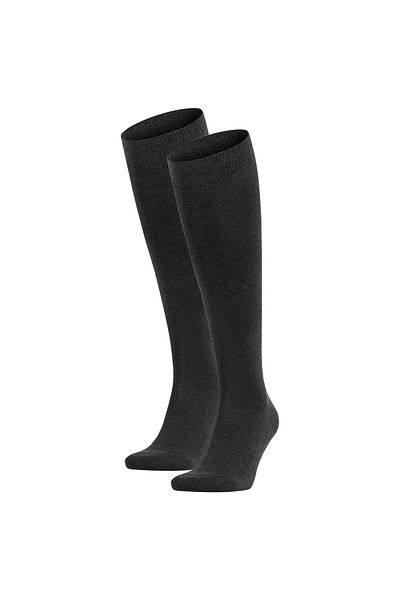 FALKE Herren Socken 2er Pack - Family, Kniestrümpfe, einfarbig