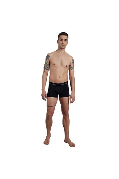 Ceceba Herren Boxershorts, 4er Pack - Long Pants, Unterwäsche, Logo, einfarbig
