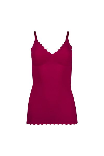 Skiny Damen Spaghetti-Shirt - Top, V-Ausschnitt, Pads, Micro Lovers, Mikrofaser