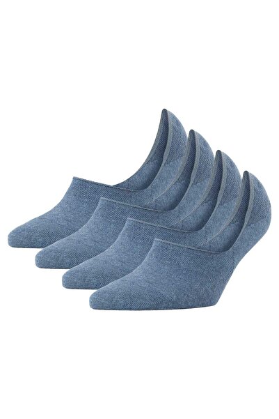 Burlington Damen Füßlinge, 4er Pack – Casual IN, rutschfester Absatz, einfarbig