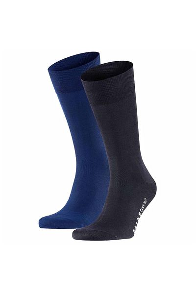 FALKE Herren Socken 2er Pack - Cool 24/7, Businessstrumpf, Kurzstrumpf, Uni #1