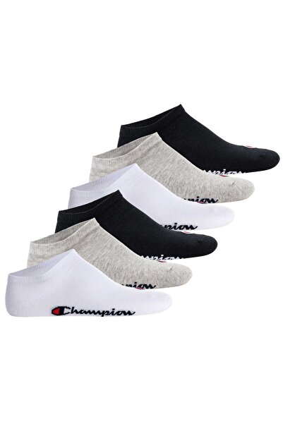 Champion Unisex Sneaker Socken - 6er Pack, Basic Logo Modell