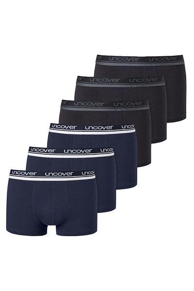 uncover by Schiesser Herren Shorts 6er Pack - Serie "Uncover", Unterhose