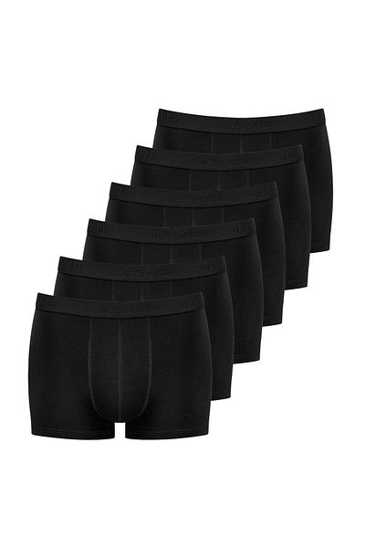 SLOGGI Herren Boxer Shorts, 6er Pack - 24/7, Baumwolle, einfarbig