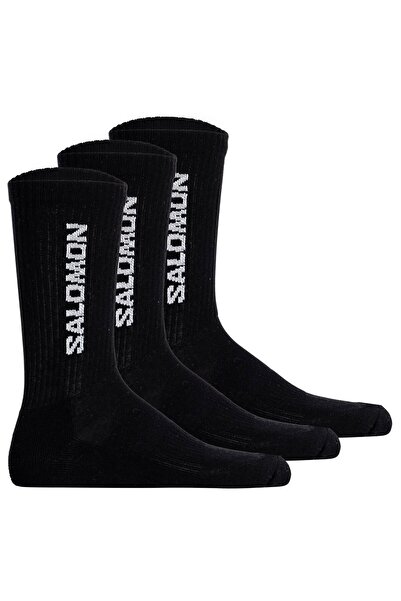 Salomon Packung mit 3 Unisex-Socken – Every Day Equip, Frottee, Stütz-Zone, Logo