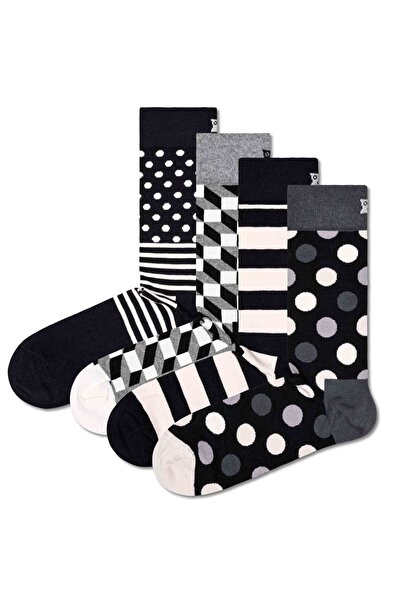 Happy Socks Strümpfe CLASSIC BLACK & WHITE Socken 4er Pack