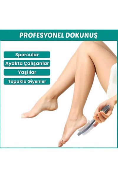 Lotus 2 Pieces Foot Heel File Grater Brush Multifunctional Foot Stone