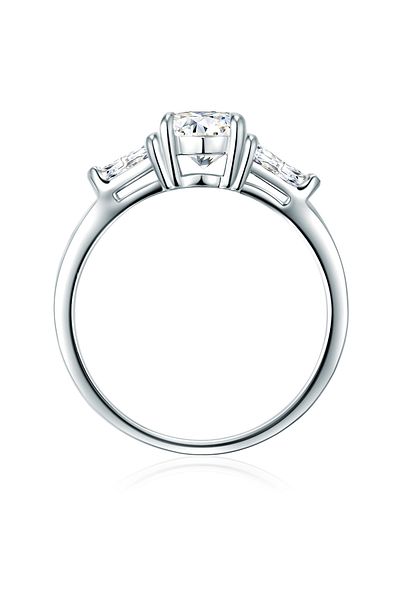 Trilani Silberring Ring Sterling Silber Zirkonia weiß