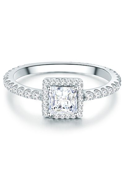Trilani Silberring Ring Sterling Silber Zirkonia weiß
