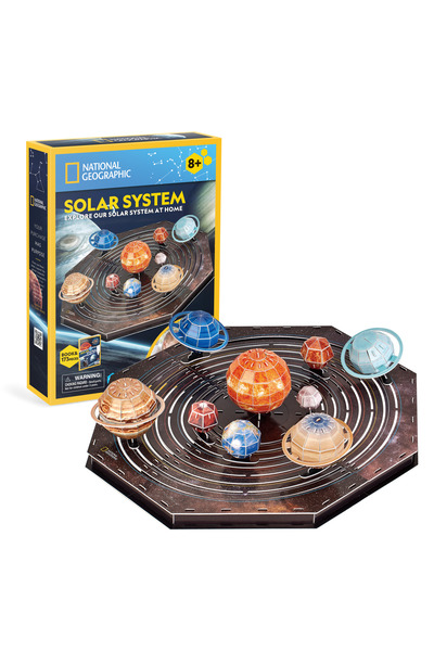 NATIONAL GEOGRAPHIC لعبة ألغاز ثلاثية الأبعاد للنظام الشمسي مكونة من 173 قطعة