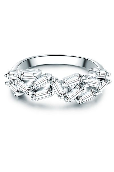 Trilani Silberring Ring Sterling Silber Zirkonia weiß