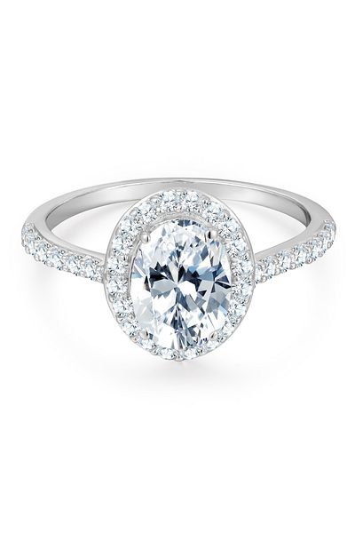 Trilani Silberring Ring Sterling Silber Zirkonia Weiß
