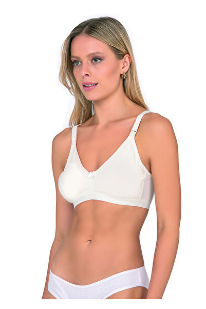 Koza 80082 Women's Cotton Empty Cup Maternity Nursing Bra Without Underwire