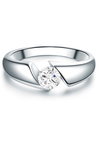 Trilani Silberring Ring Sterling Silber Zirkonia weiß