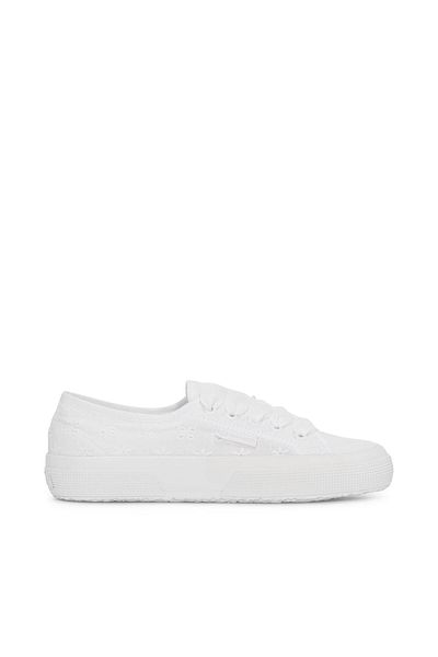Superga 2750 Flower Sangallo Γυναικεία λευκά αθλητικά παπούτσια