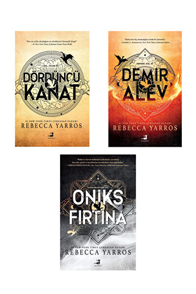 Olimpos Yayınları Dördüncü Kanat - Demir Alev - Oniks Fırtına (KARTON KAPAK 3 Kitap Set)