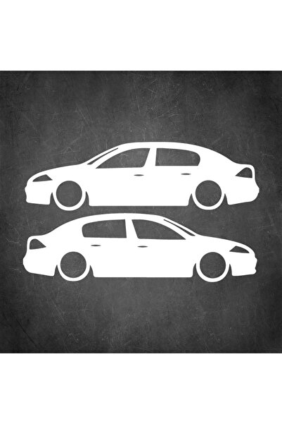 Sönmez Dijital Renault Megane Gölge Sticker - Megane Sticker - Sağ Sol Set - ...