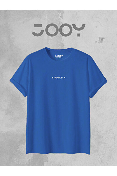 Jooy Tricou albastru Saks oversize cu imprimeu JC de la Brooklyn