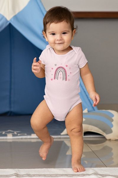 Messido 100% Cotton 3-Piece Baby Bodysuit - Girl