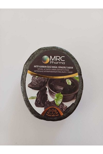 MRC Pharma Natural Sponge Soap with Activated Carbon Extract