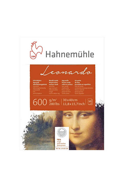 Hahnemühle Leonardo Sulu Boya Blok Defter 600g 10 Yaprak 30x40