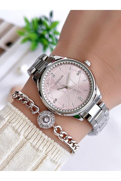 Coliseum Vintage Design Women's Wristwatch and Bracelet Set - Cl8369.M9
