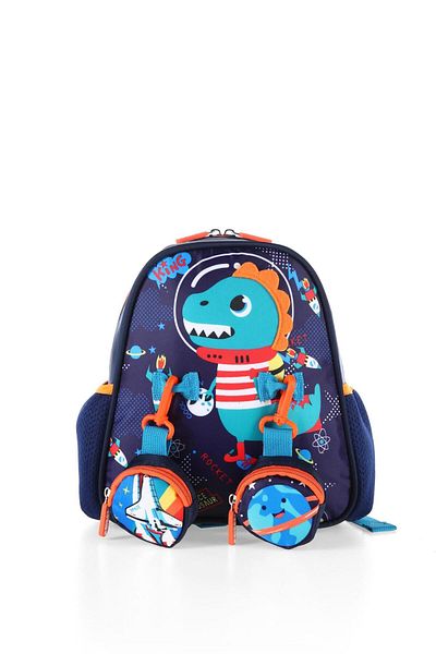 ÇÇS 51759 Rucsac de școală cu model de dinozaur pentru copii