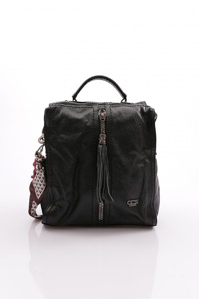 ÇÇS 17390 Women's Washed Leather Mascot Handbag