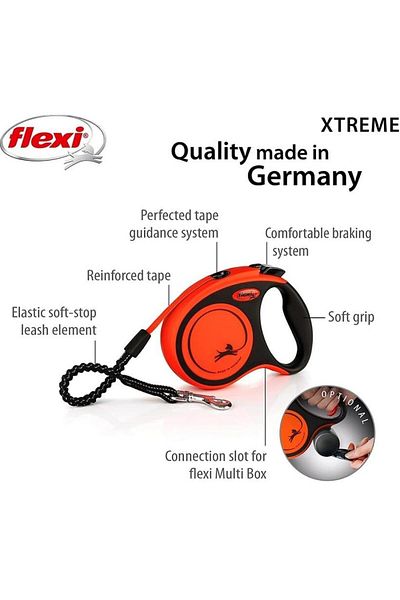 Flexi Xtreme Automatic Strip Dog Walking Strap 3 Meters Xsmall