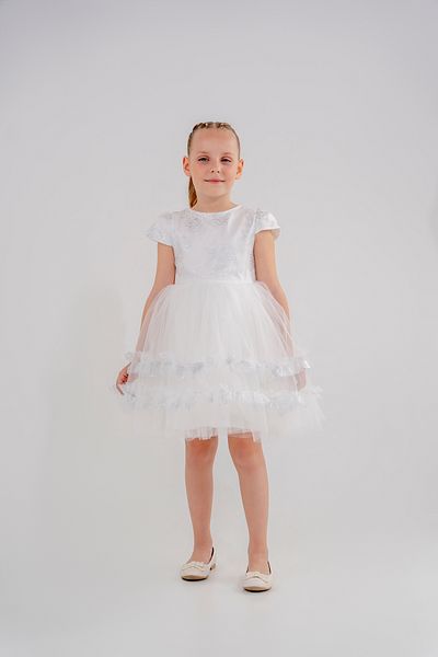 Eray Kids Βραδινό φόρεμα για κορίτσια με μοτίβο τριαντάφυλλο φούστα με βολάν 4-7 ετών