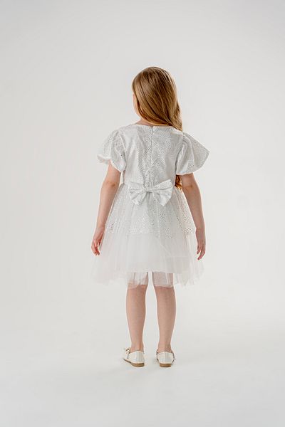 Eray Kids Βραδινό φόρεμα για κορίτσια με βολάν με μπαλόνι με μανίκια με λεπτομέρεια από τούλι 3-6 ετών