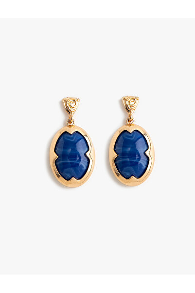 Koton Vintage Earrings with Stones Hanging Medium Size
