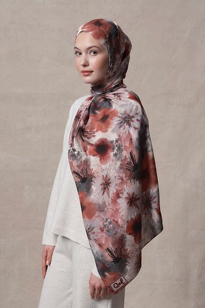 Qef Shawl Marbled Modal Brush