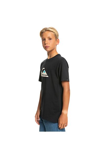 Quiksilver Boys' T-shirt - Comp Logo Patterned