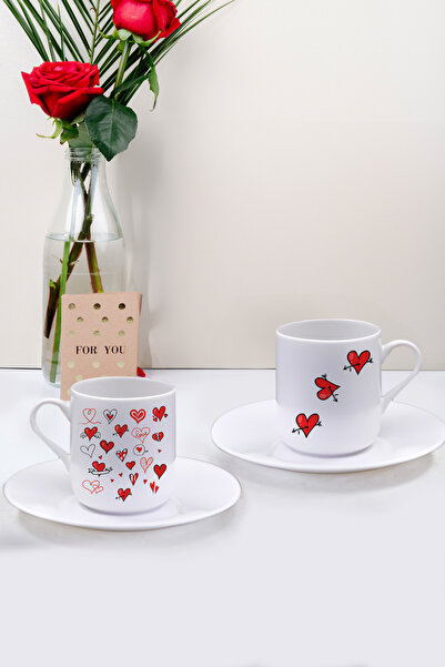 Trendmiya Set special de 2 cești de cafea pentru Ziua Îndrăgostiților