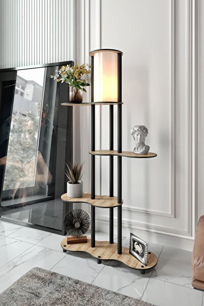 CNRWOOD YENİ TRAVERS RAFLI LAMBADER SAFİR MEŞE