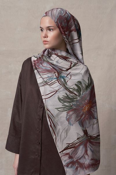 Qef Modal Brush Shawl Daisy Love