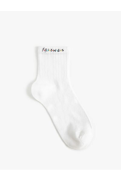 Koton Friends Socket Socks Licensed Embroidered