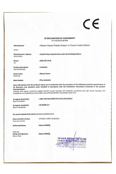 Genel Markalar ARZUM HOME MİNİMALİST LAMBADER MADRAN CEVİZ