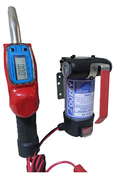 DÜZEY POMPA DÜZEY/24 VOLT MAZOT AKTARMA POMPASI & SAYAÇLI TABANCA SETİ (LİTRE...