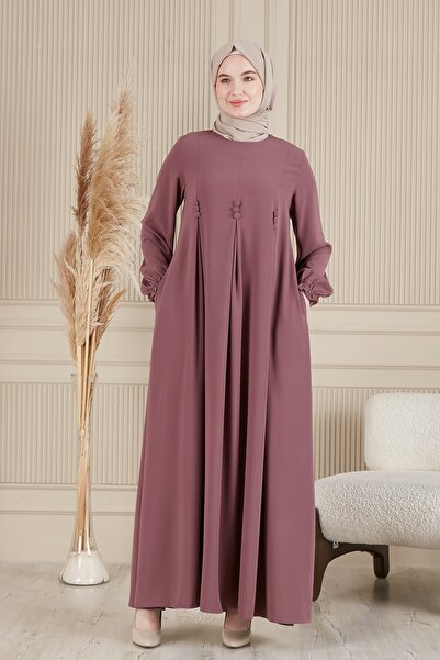 fistan Φόρεμα Hijab από ύφασμα κρεπ Πλισέ φόρεμα προσευχής Φόρεμα μητέρας Φόρεμα Hijab Βραδινό φόρεμα Hijab