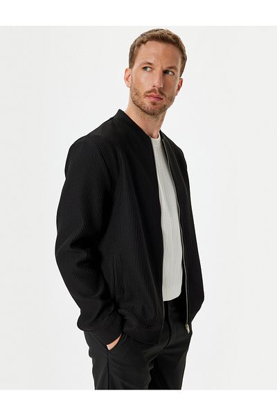 Koton Žebrovaná bunda Bomber se zipem