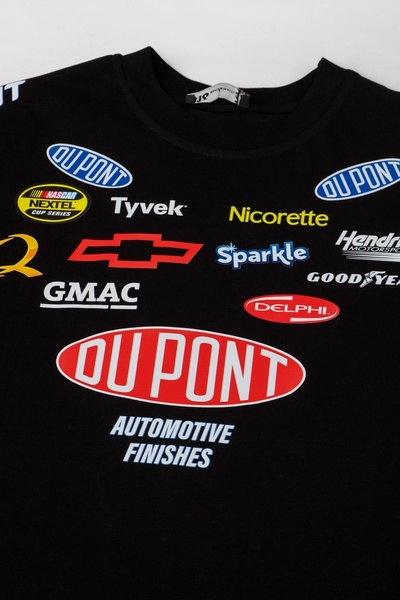 Sekizbiraltı Μπλουζάκι Racing Flame Oversize Unisex μαύρο μπλουζάκι